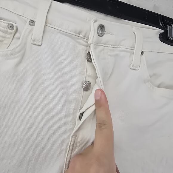 Frank & Eileen Cork Straight Leg Button-Fly Women Jeans White Sz 30 Fits 31x26 - Picture 3 of 16